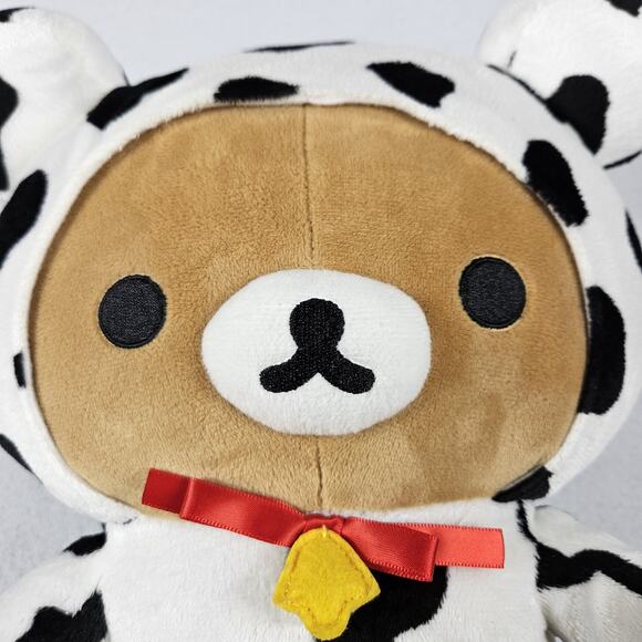 Rilakkuma San-X Bear Cow Costume Plush Kawaii Sanrio 14" Stuffed Animal Cosplay - Picture 16 of 16
